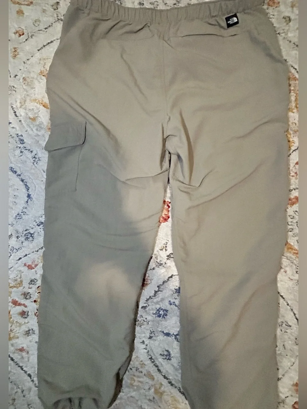 The North Face Men’s Khaki Hiking Pants XL Lightweight Outdoor Trail Pants